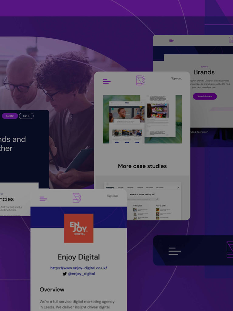 A selection of images from the Brands & Agencies website