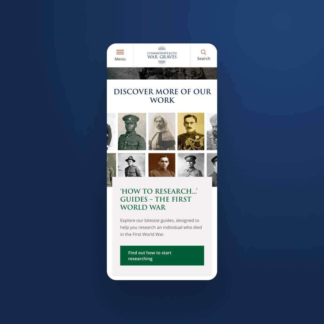 Since launch, the site has had almost 2 million page entrances, and the War records search has been used over 6 million times with over a million uses every month. The site has seen almost 14 million page views.